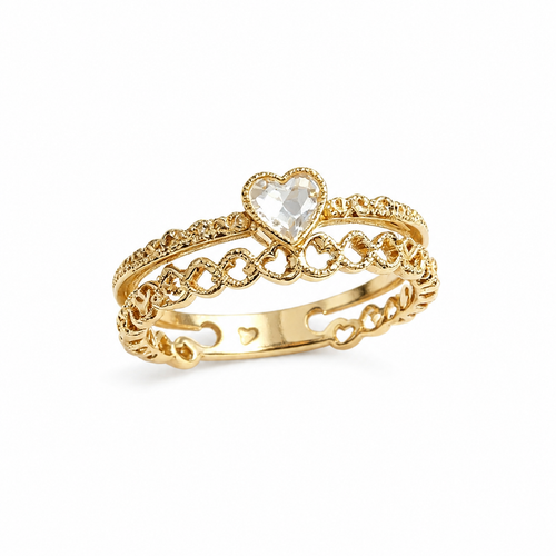 connected heart (white)