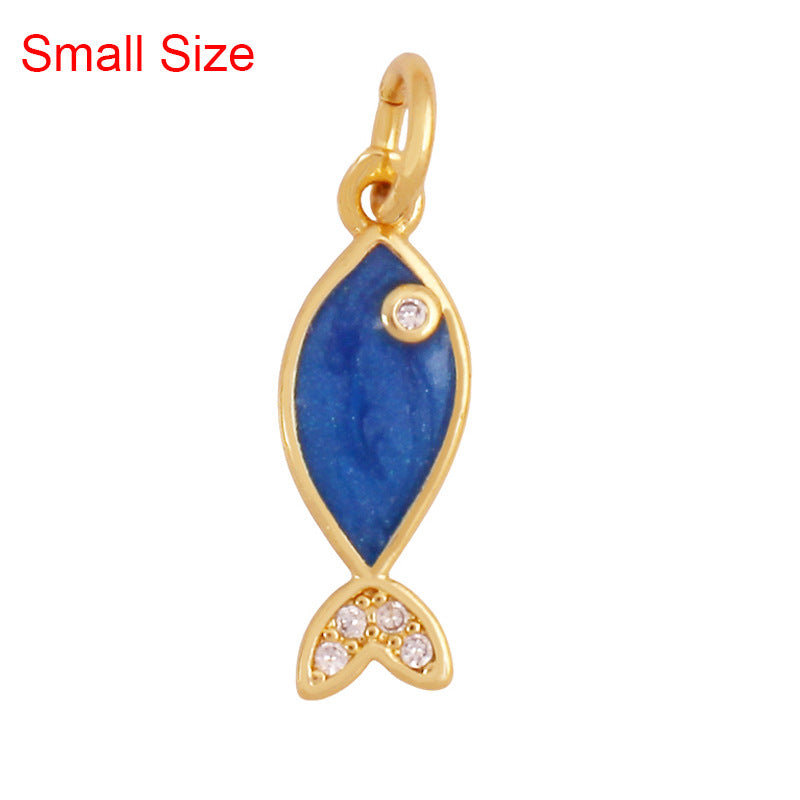 marine - gemstone pendant - crystal fashion jewelry - view 15
