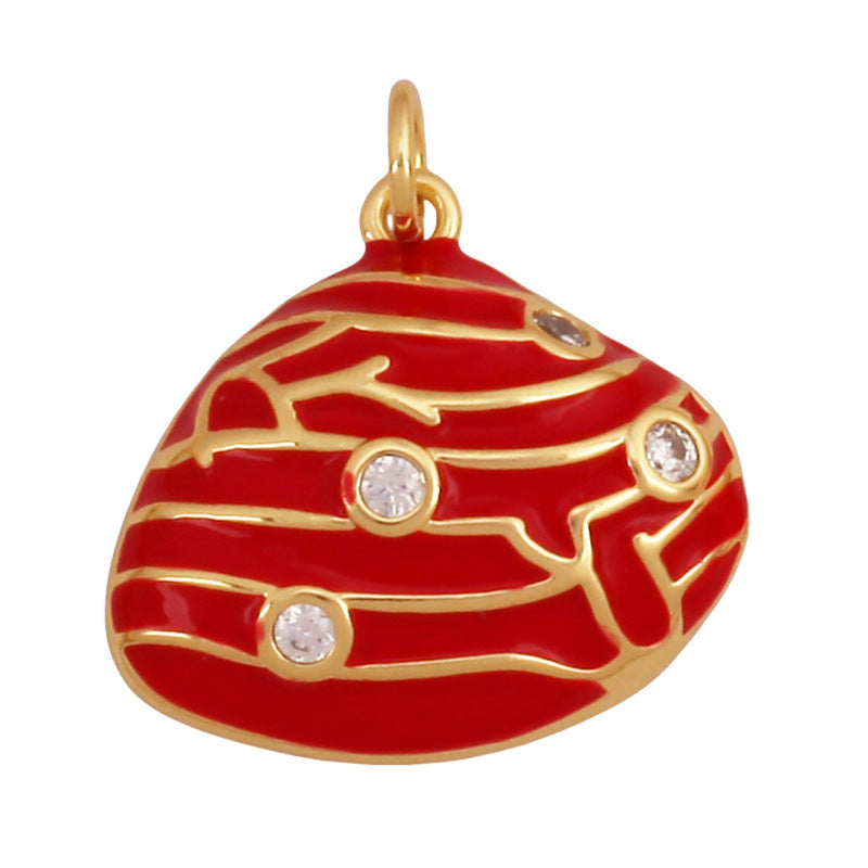 marine - gemstone pendant - crystal fashion jewelry - view 31