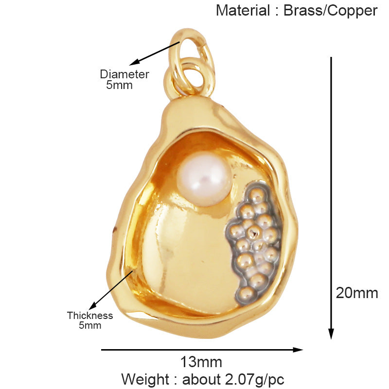 marine - gemstone pendant - crystal fashion jewelry - view 35