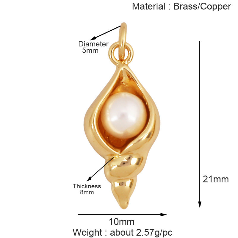marine - gemstone pendant - crystal fashion jewelry - view 38