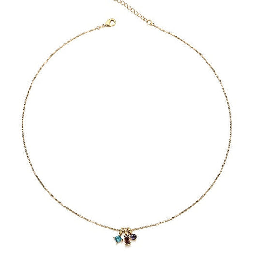 hard candy necklace - crystal necklace - gemstone fashion jewelry - view 2