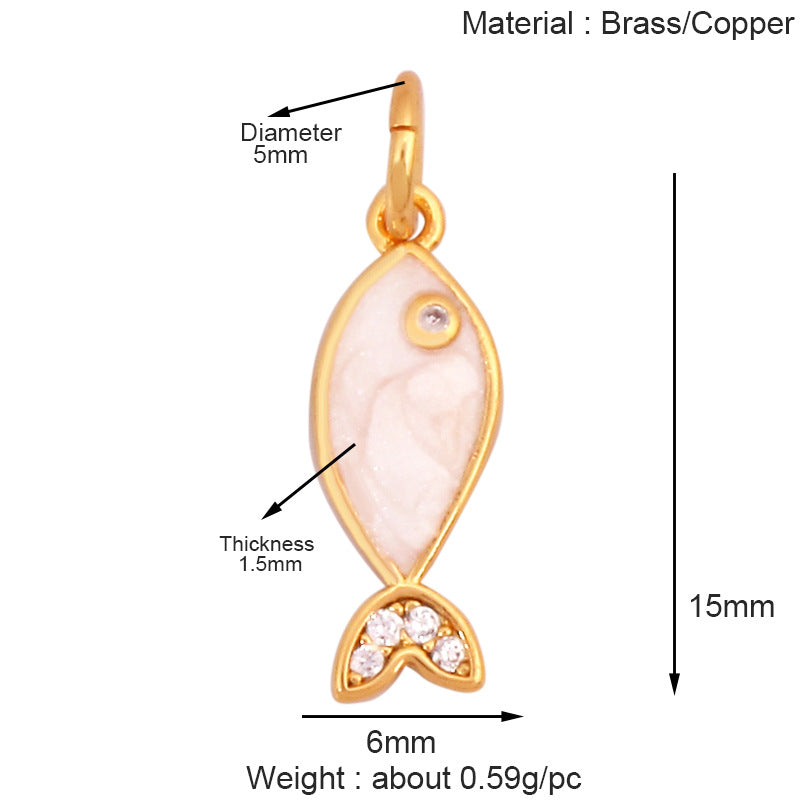 marine - gemstone pendant - crystal fashion jewelry - view 13