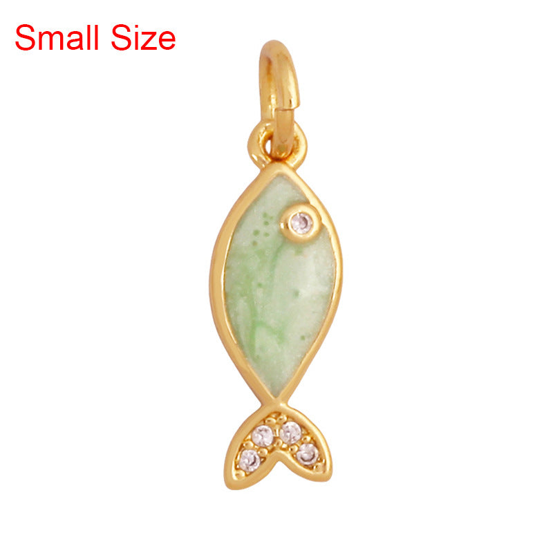 marine - gemstone pendant - crystal fashion jewelry - view 16