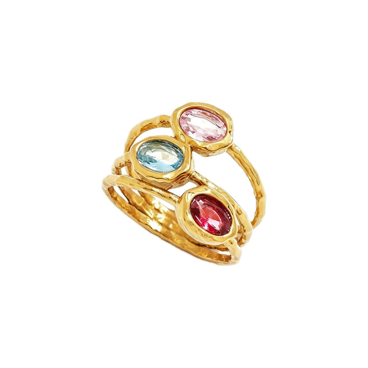 gilded gem reverie ring - crystal ring - crystal fashion jewelry - view 3