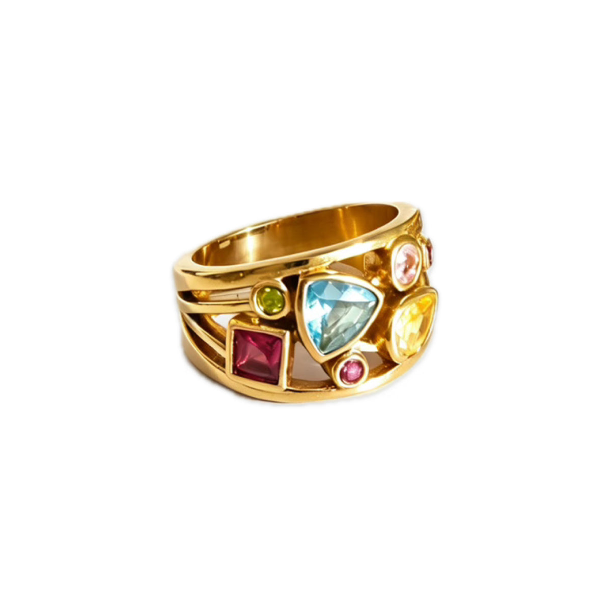 gilded gem reverie ring - crystal ring - crystal fashion jewelry - view 2