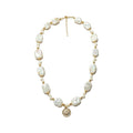 solace baroque pearl necklace - crystal necklace - gemstone fashion jewelry