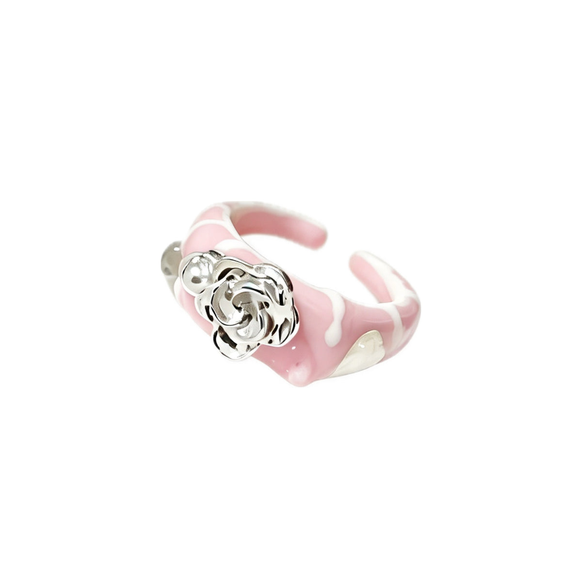 quirky enamel ring - crystal ring - crystal fashion jewelry - view 4