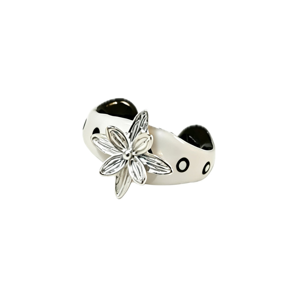 quirky enamel ring - crystal ring - crystal fashion jewelry - view 3