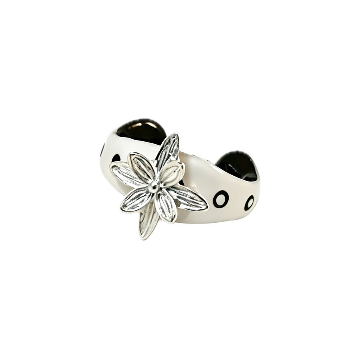 quirky enamel ring - crystal ring - crystal fashion jewelry - view 3