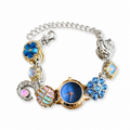 bloom hours watch-style bracelet - gemstone bracelet - crystal fashion jewelry - view 2