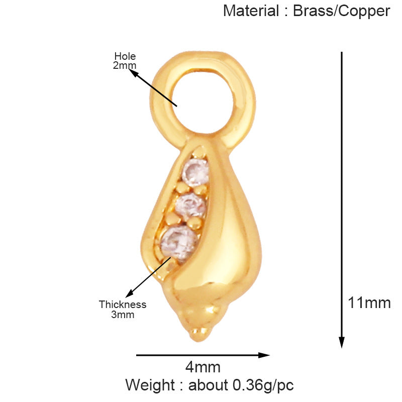 marine - gemstone pendant - crystal fashion jewelry - view 6