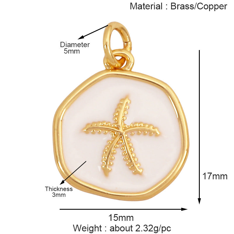 marine - gemstone pendant - crystal fashion jewelry - view 24