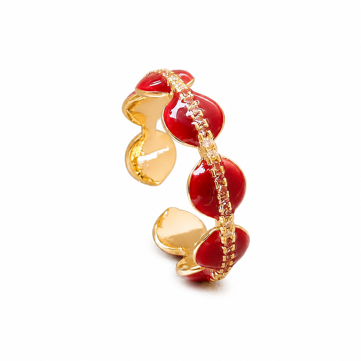 sculpted:open ring collection